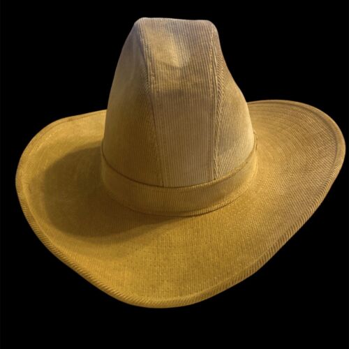 Vintage Levi Strauss & Co Cowboy hellbraun Western Hut Cord 7? USA Made - Bild 4 von 13