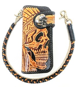 left-hand-Leather-biker-trucker-wallet-motorcycle-Chain-Wallet-Chief-of-War