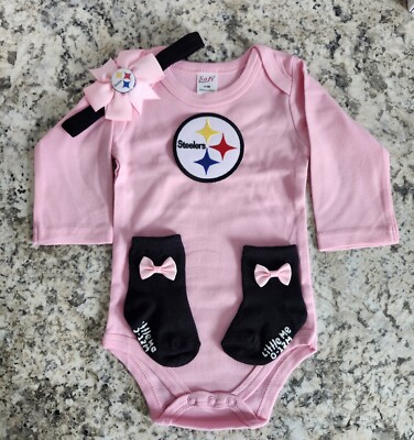 Steelers baby/newborn outfit girl Steelers baby gift Pittsburgh
