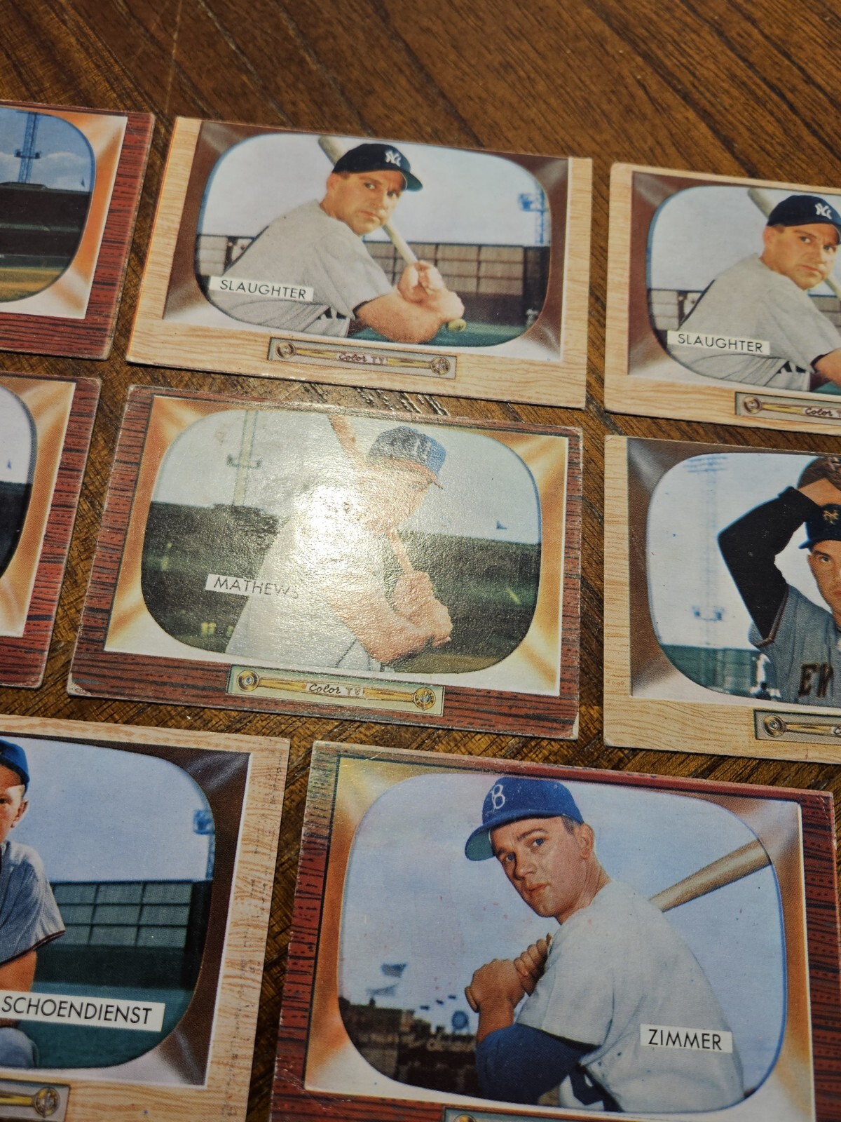 1955 BOWMAN BASEBALL HOF/STAR CARDS EDDIE MATHEWS, WILHELM LOWER GRADE READ*YCC* - Picture 17 of 24