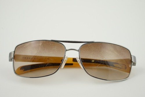 Gebrauchte Prada SPS 50L 5AV-5S1 59-15-140 3N Gunmetal Gelb/Braun Farbverlauf - Bild 2 von 8