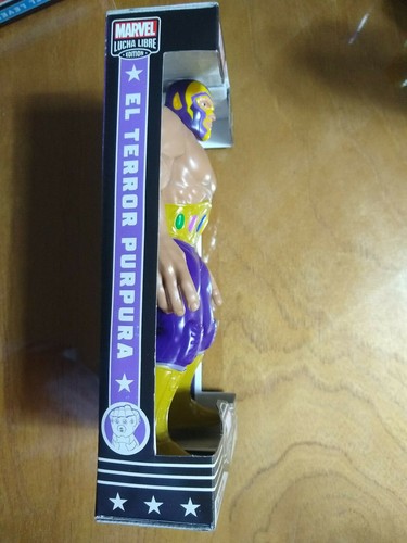 MARVEL LUCHA LIBRE THANOS lucha libre HASBRO TERROR PÚRPURA nueva Figura el santo - Imagen 7 de 12