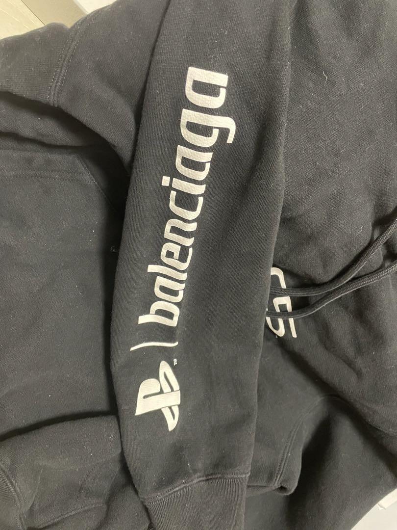 BALENCIAGA PlayStation PS5 Collaboration Hoodie black XS BALENCIAGA PlayStation PS5 Collaboration Hoodie black XS