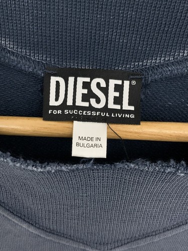 Diesel - S-Manny LS Blue Sweatshirt/ Sweater, Mens Med - Picture 6 of 8