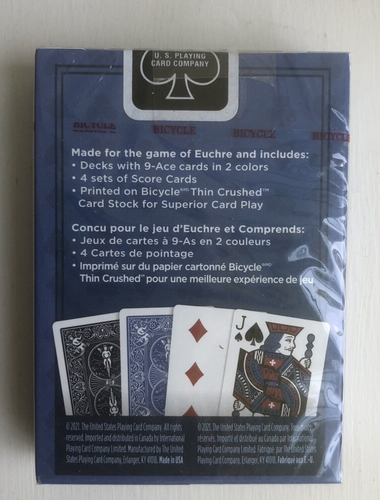 Baraja Estándar de Cartas BICICLETA Euchire - Nueva/Sellada - Imagen 2 de 6