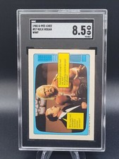 Hulk Hogan 1985 O-PEE-CHEE OPC WWF #57 Mean Gene Okerlund 1st Card RC SGC 8.5