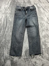 ViGoss Frankie Jeans Womens Size 29 Blue Distressed Slim Straight Light Wash