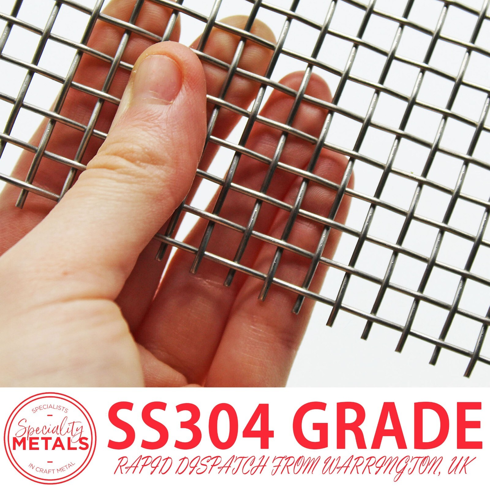 Heavy Duty Stainless Steel Woven Wire Mesh Grille | 6 Mesh, 3mm Hole, 0.9mm Wire