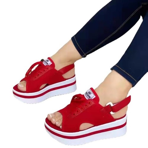 Sandalias De Cuña Para Mujer Chanclas Casual Zapatillas Moda Verano Plataforma - Picture 5 of 16