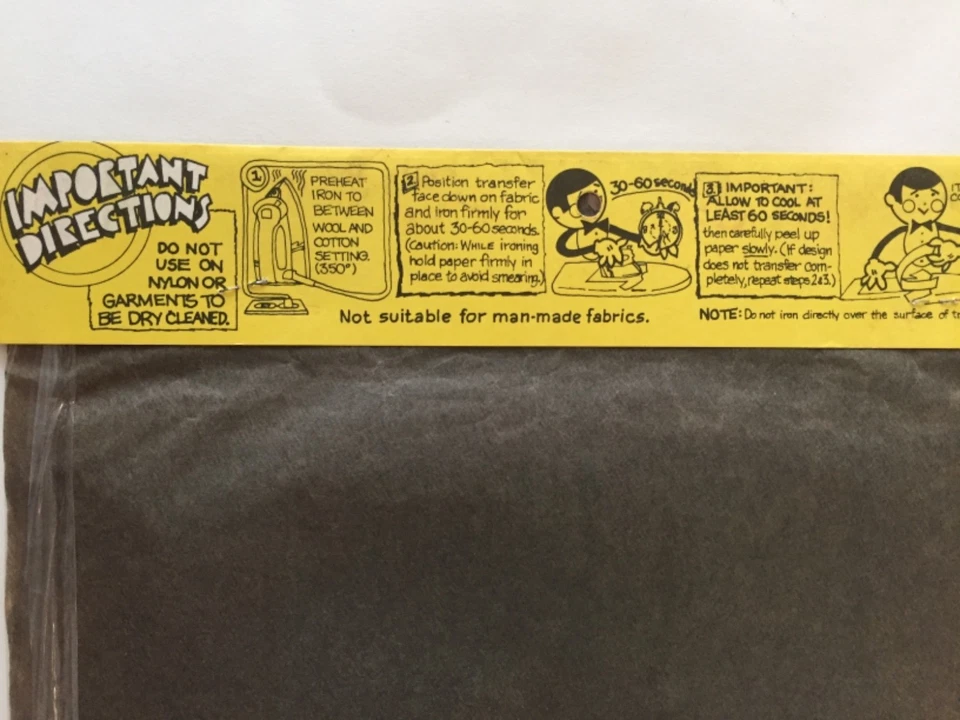 VTG MIP NOS 60s 70s DC Golden Age comic Superman Movie t-shirt Iron-On Transfer - Image 4 of 4