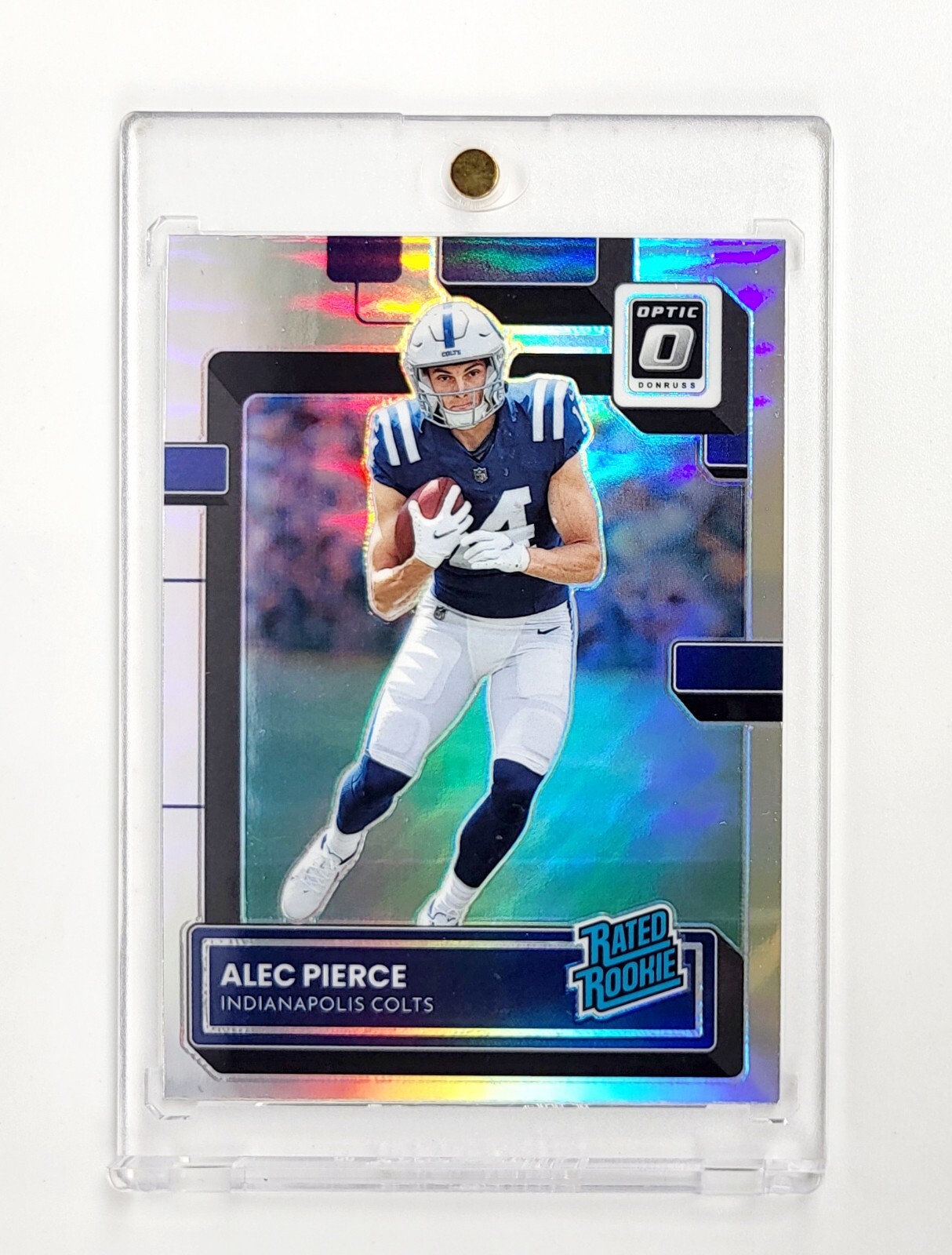 MINT SILVER HOLO RATED ROOKIE Alec Pierce 2022 Donruss Optic #221 INDIANAPOLIS