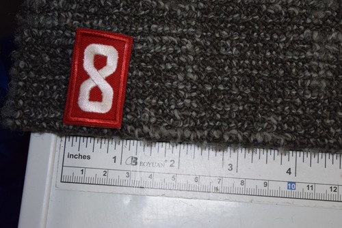 Cub Scout BSA Pack Number 8 Uniform Embroidered Sleeve Patch Red White - Picture 2 of 4