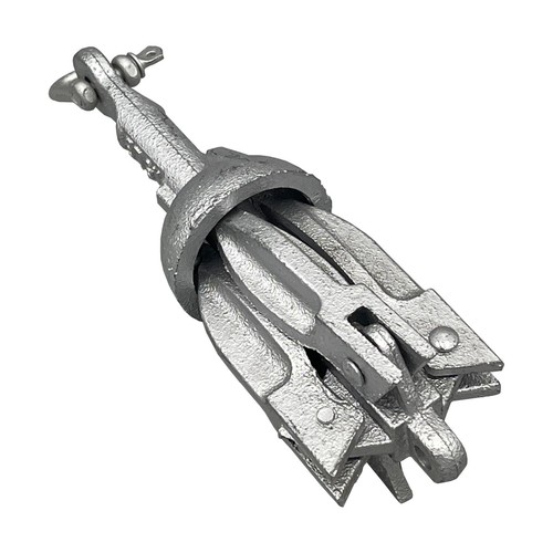 Folding Grapnel Anchor - Galvanised Dinghy Boat Kayak RIB Jet Ski Mooring Chain - Picture 2 of 3