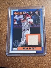 2025 Topps 1990 35th Anniversary Game Used Bat Relic # T90R-MT Mike Trout