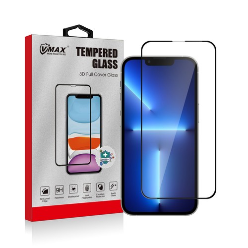 Full Cover iPhone 13 Pro Max Tempered Glass Screen Protector Complete Protection - Picture 2 of 5