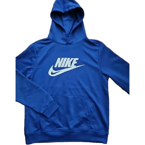 New Nike Swoosh Joggers & Pullover Hoodie 2 Piece Set Men's Royal Blue Large. - Picture 2 of 6