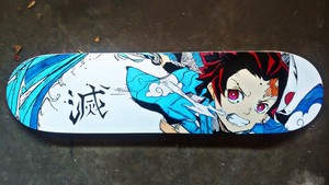 Demon Slayer | Tanjiro Komado | Hand Painted Skateboard Deck | eBay
