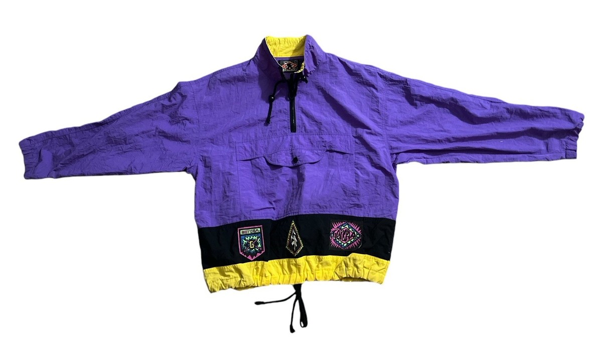Vintage 80s Gotcha Jacket Windbreaker Purple 1/4 Zip Nylon Vintage 80s Gotcha Jacket Windbreaker Purple 1/4 Zip Nylon