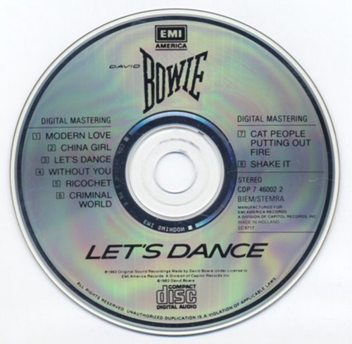 David Bowie – Let's Dance - CD -1989 - EMI America – free post from UK - Picture 3 of 3