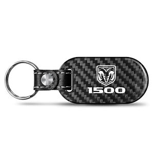 SRT Logo 100/% Real Carbon Fiber 3 mm Thick Tag Style Key Chain for Dodge Jeep