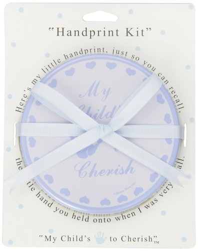 Child to Cherish Baby Handprint Tin Plaster Hand Print Kit -Pink or Blue- 159652 - Picture 2 of 4