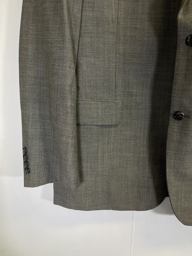 Andrew Fezza Men’s 46L Sport Coat Blazer Grey Worsted  Wool Jacket - Picture 5 of 12