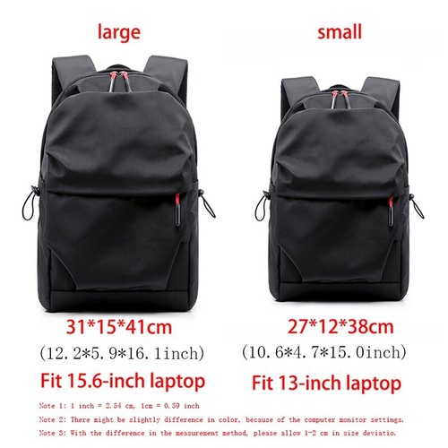Waterproof Backpack Men School Bag Notebook Casual 15.6 Inch Laptop Bag - Foto 4 di 28