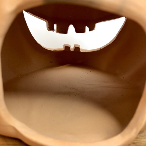 Le’Ce’ Zanne Ceramic Grinning Jack O Lantern 1994 Hollow Body Smiling Halloween - Picture 5 of 18