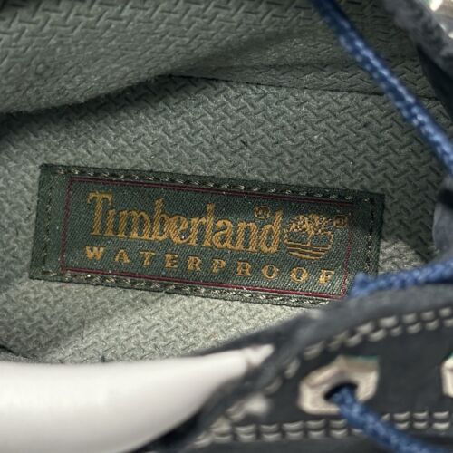 Timberland Waterproof Women's Size 9.5M Hiking Boots Leather in Navy Blue White - Picture 5 of 10
