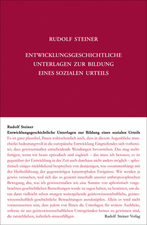 Entwicklungsgeschichtliche Unterlagen Zur Bildung Eines Sozialen