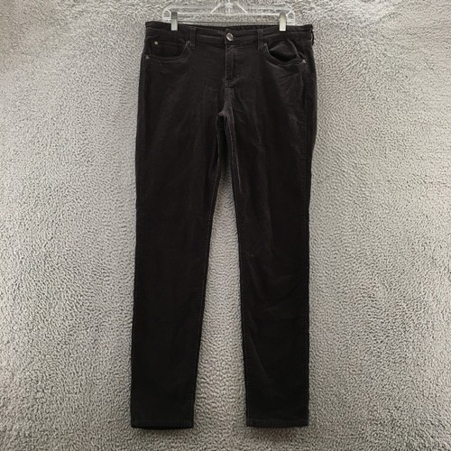 KUT From The Kloth Diana Skinny Corduroy Pants Womens 14 (actual 36x32) Black - Picture 1 of 21