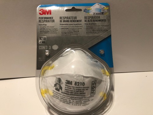 3M N95 Particulate Respirator Face Mask (8210) Pack of 3 - Picture 3 of 4