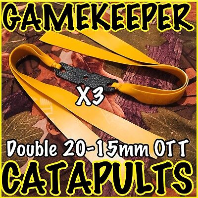 CATAPULT ELASTIC “PRACTICE BANDS” SINGLE THERABAND GOLD OTT TAPERED 20-15mm CATAPULT ELASTIC “PRACTICE BANDS” SINGLE THERABAND GOLD OTT TAPERED 20-15mm