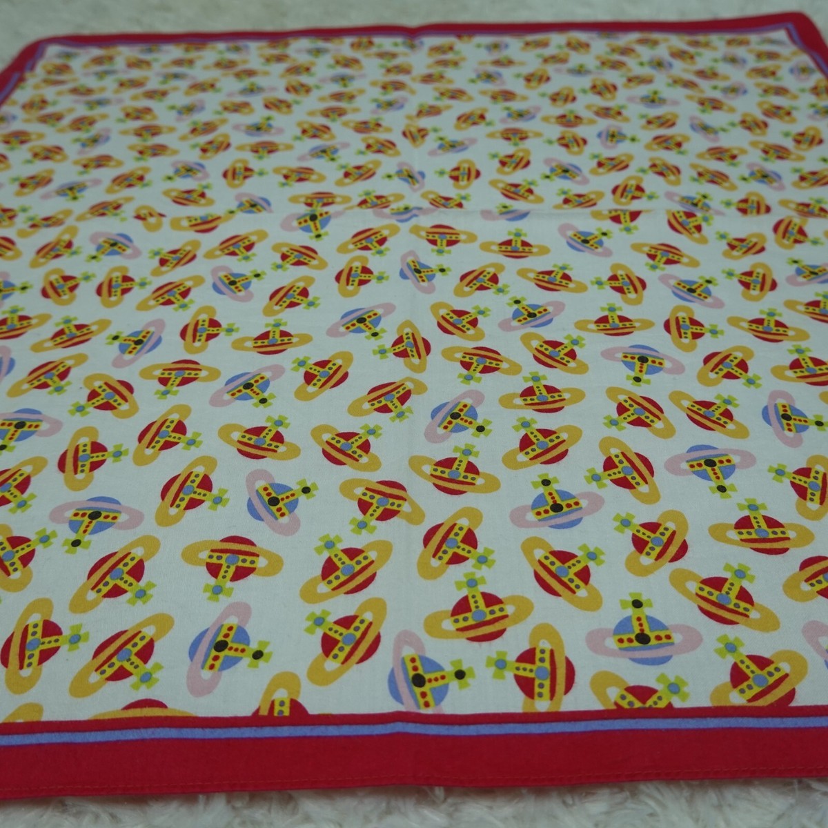 小物 Vivienne westwood N678 VIVIENNE WESTWOOD Logo Cotton Scarf Scarves Pocket