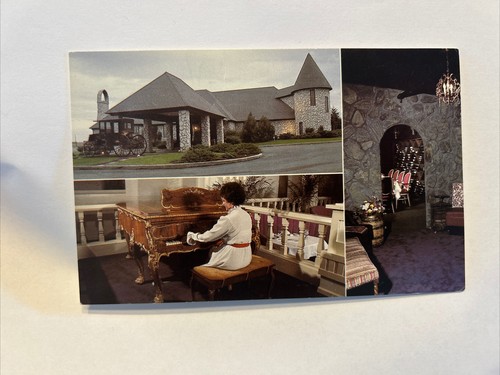 Vintage Postkarte Schloss Pyrenäen Restaurant Englewood Colorado