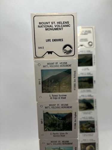 Lote de diapositivas Mt St Helens 35 mm - 2 paquetes, 10 diapositivas en total, SHV-2 SHV-3 - Imagen 2 de 5