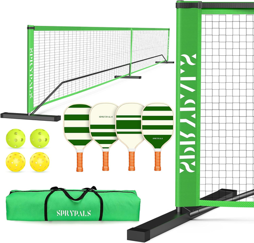 Pickleball Set with Net for Driveway, Portable 22FT Regulation Size Pickleball N - Picture 12 of 12