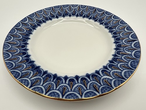 Lomonosov Imperial Porzellan Vergissmeinnicht 7,25" Dessert Beilagenteller 6er Set - Bild 5 von 10