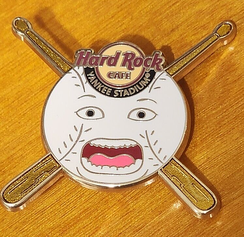 Hard Rock Cafe New York Yankee Screaming Fastball Pin 2012 NY Ltd Edt of 300 - Picture 1 of 2
