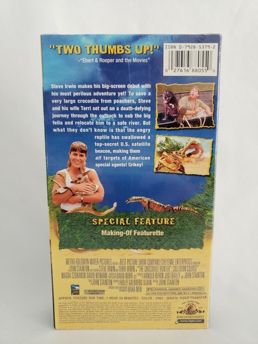 The Crocodile Hunter Collision Course Steve Irwin 2002 VHS Sealed New - Picture 2 of 4