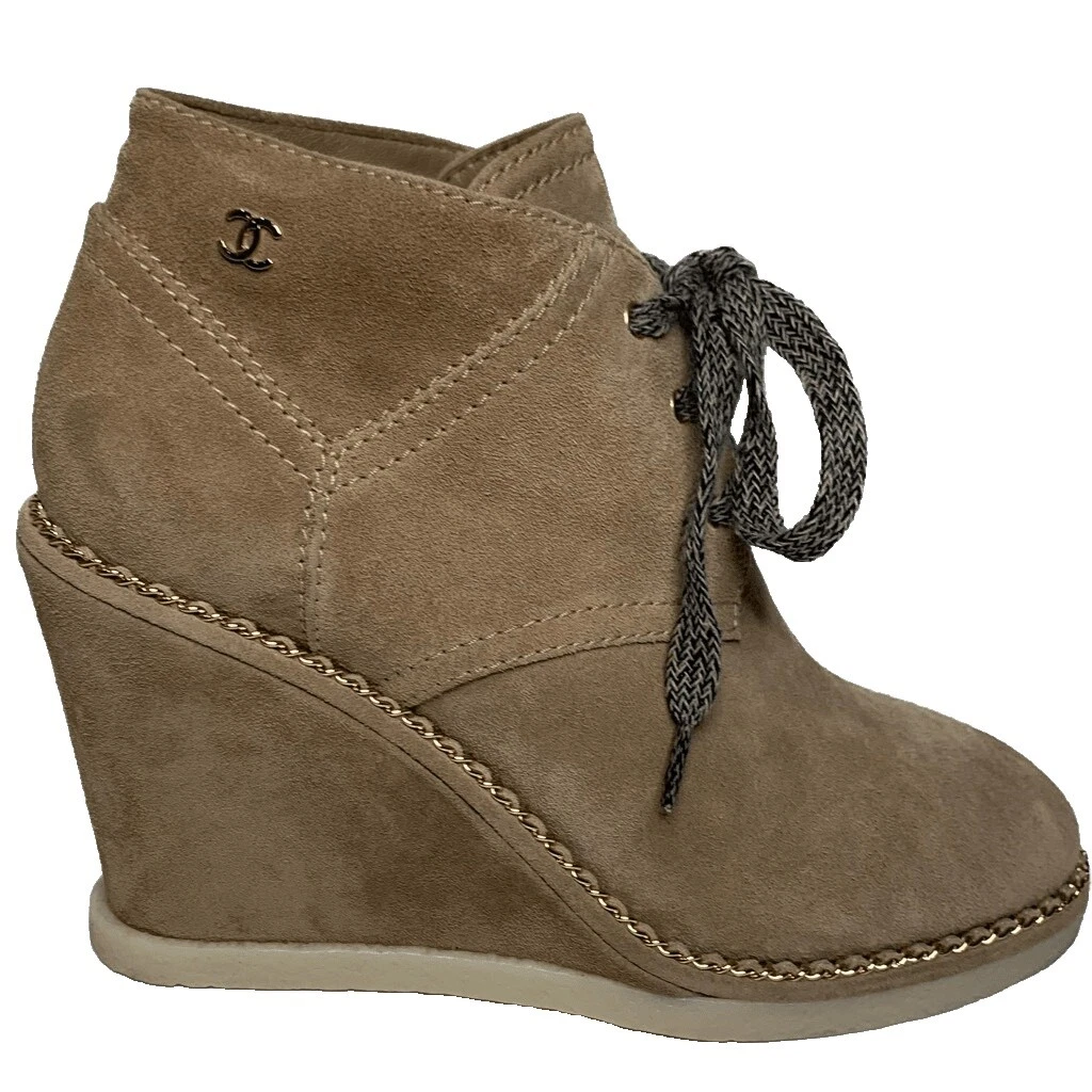 古着坡跟休闲女靴