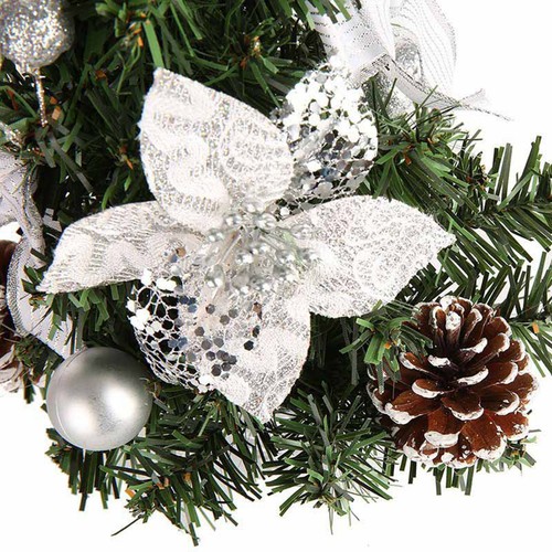 Mini Tabletop Christmas Tree Ornament Flame Retardant PVC Festive Decor - Picture 6 of 7