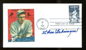 Charles-Gehringer-Signed-FDC-First-Day-Cover-Autographed-Detroit-Tigers-56194