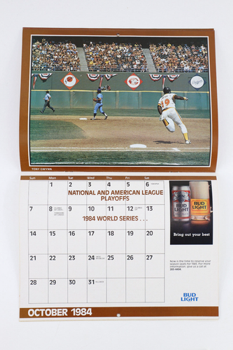 MLB 1984 Padres Team Spielplan Kalender - Bild 2 von 4