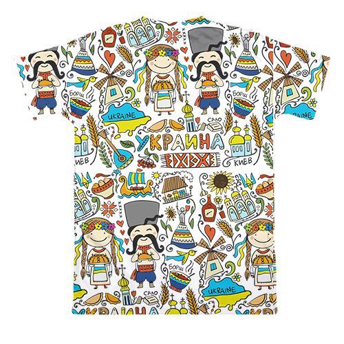 Clipart Ukraine T-Shirt Men Patriotic Ukrainian Flag 3D print Unisex Oversized - Picture 2 of 8
