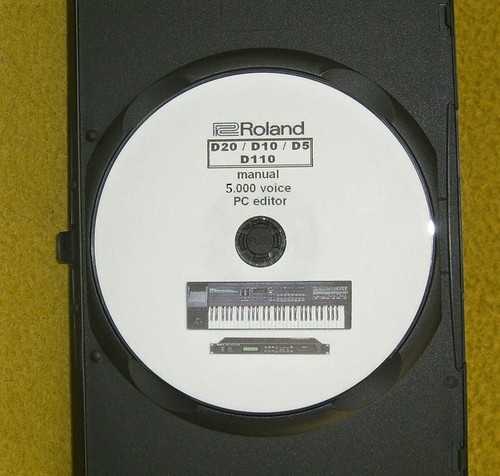 Roland D110, D20, D10, D5 - CD mit 5000 Program Voice