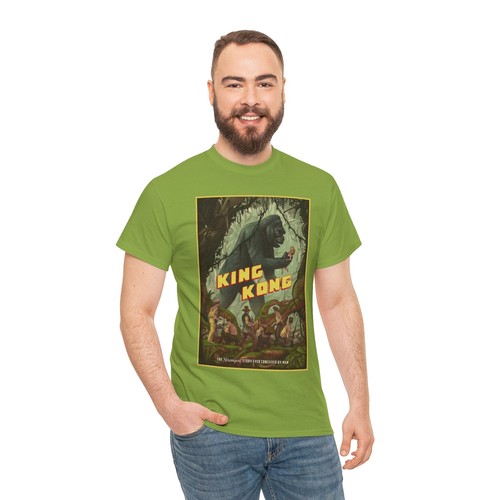 King Kong T Shirt Unisex Heavy Cotton Tee - Picture 55 of 61