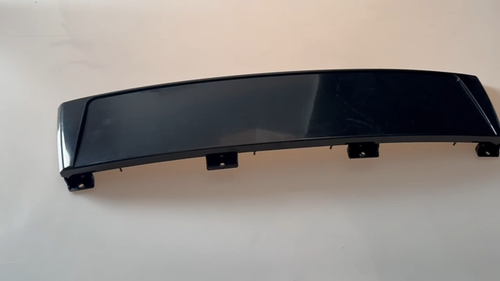 FOR AUDI A3 8P FRONT BUMPER NUMBER PLATE BACKING PIANO BLACK 8P4807285G - Video 1 of 1