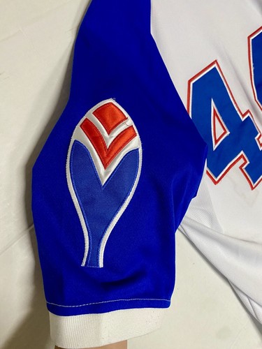 Authentic Mitchell & Ness Throwback Baseball Jersey Large Braves #44 Hank Aaron - Picture 8 of 9