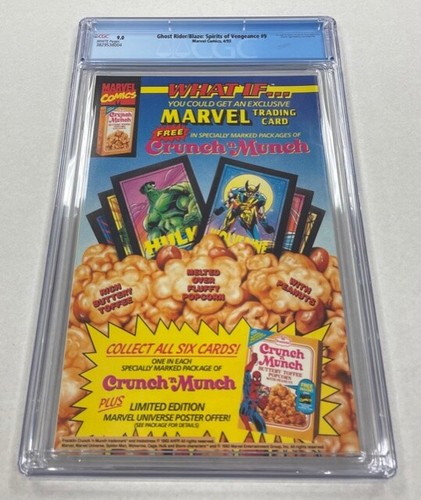 Ghost Rider/Blaze: Spirits of Vengeance Issue #9 1993 CGC Graded 9.0 Comic Book - Picture 2 of 2